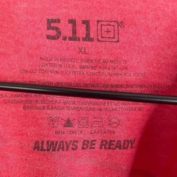 5.11 Tactical Men’s Red Graphic T-shirt - Picture 2 of 3